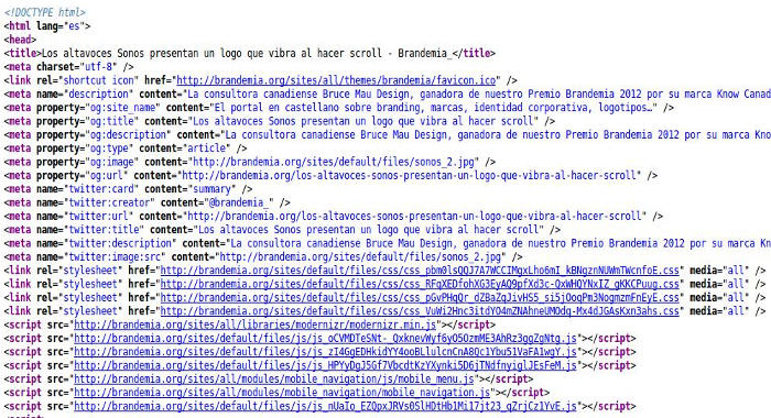 indexación de páginas web Optimziación de código HTML y cache en Drupal