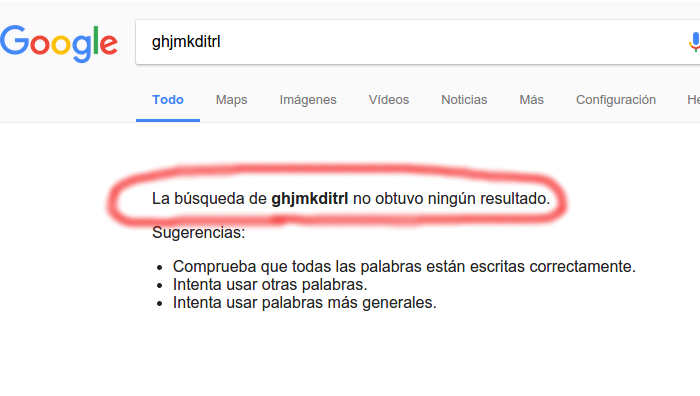 trucos seo google Generación de una palabra clave falsa