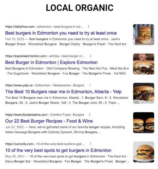Local pack organico Google