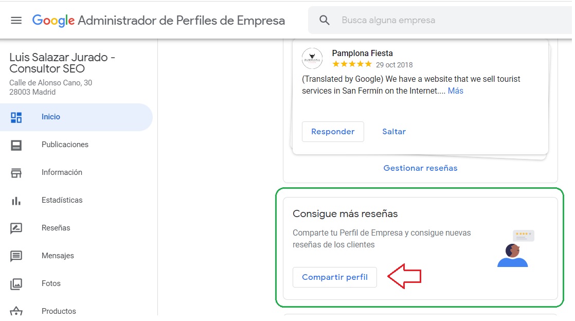 Consigue más reseñas en Google